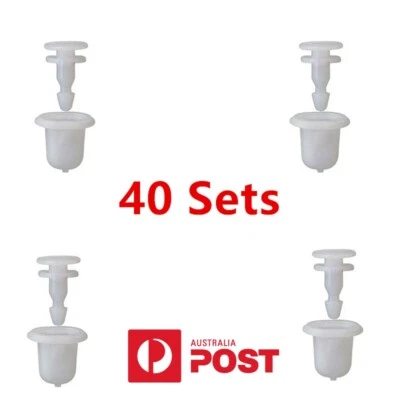 40Sets Wheel Arch Fender Flare Liner Clips Fastener For Nissan Navara Patrol GU - image 1 of 4