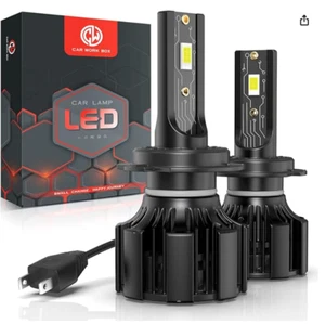 CAR WORK BOX H7 LED 15000LM Lampadine per Fari Auto, 80W 12V, 6000K Bianco Fredd - Foto 1 di 6