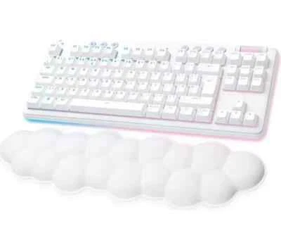 Logitech G715 TKL Aurora Collection Wireless Keyboard - White + Cloud Palm Rest - Image 1 of 4