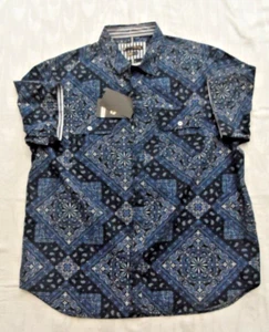 NWT English Laundry Shirt Men Size XL Short Sleeve Classic Fit Blue Depths - Picture 1 of 10