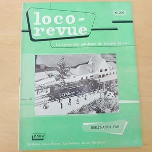 LOCO-REVUE HO REVUE D'OCCASION N° 209 JUILLET - AOUT 1961 - Imagen 1 de 1