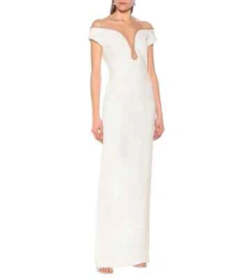 Vestido Stella McCartney Lara elástico cady talla 42 EE. UU. 6 S blanco para mujer $3470 Foto 1 de 4