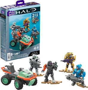 MEGA Halo Toy Vehicle Building Set, UNSC Mongoose Outriders with 130 Pieces, 4 M - Picture 1 of 12
