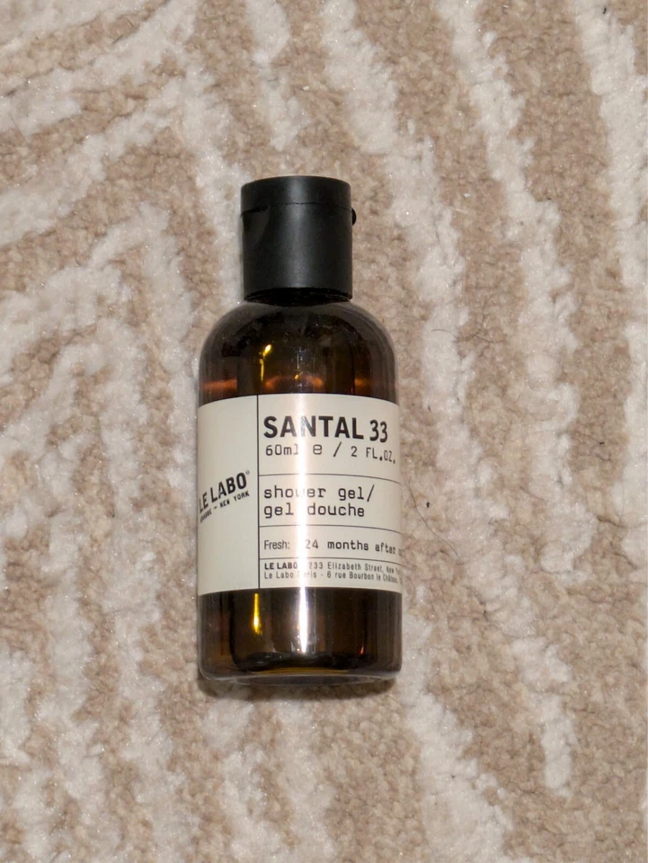 Gel de ducha Le Labo Santal 33 2 fl oz tamaño de viaje nuevo Foto 1 de 1