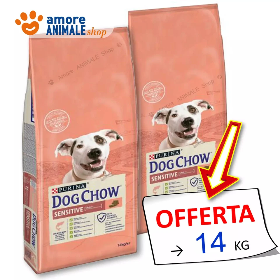 PURINA Dog Chow → SENSITIVE, Salmone - 14 kg - Cane, Cani (ex Tonus) - Immagine 1 di 1