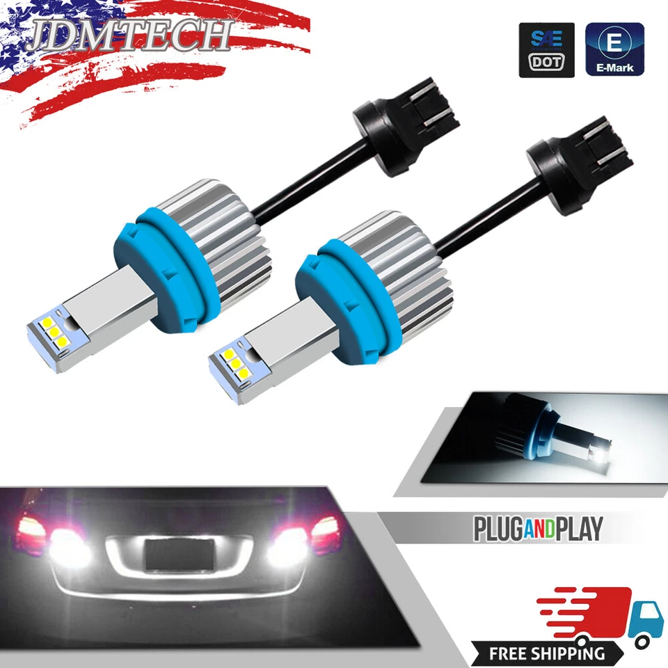 CSP 7440 W21W LED Backup Reverse Light Bulbs White for Honda CR-V CRV 2002-2016 - Image 1 of 4
