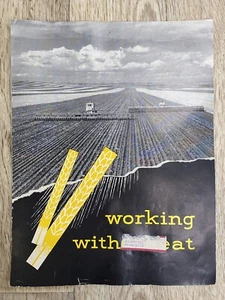Caterpillar Sales Brochure Vintage Working With Wheat Caterpillar Dealer Print - Picture 1 of 7