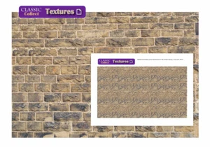 Rauchstein, Baupapier,"00" Modelleisenbahn Gebäudepapier. 2 Blätter. - Bild 1 von 1