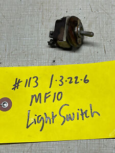 Massey Ferguson MF-10 Tractor Light Switch, Tested And Works