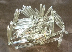 Lot of Forty 3" Crystals U Drop Crystal Prisms Chandelier Lamp - Picture 1 of 1