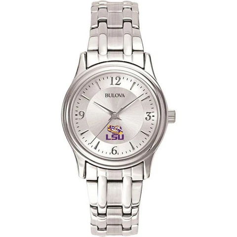 Women's LSU Tigers Louisiana State Watch Bulova Silver Circle II Cover