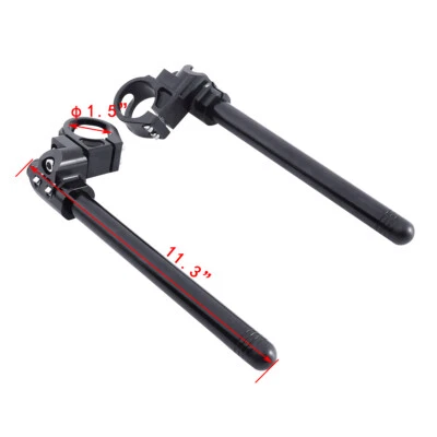 38mm Handlebars Clip On Handle Bar Fit For YAMAHA FZR 400/600CC 1989-1996 Black - Image 1 of 4