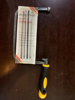 6.5" COPING SAW w/ 5 blades (coarse, med., fine, extra fine) Sontax 237-6409 - Image 1 of 4