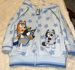 Bluey Kids Disney Character Hoodie Size 5 - Picture 1 of 10