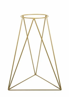 Modern Pflanzenständer Dreieck 90cm gold Blumentopfständer Pflanzenständer Loft - Bild 1 von 4