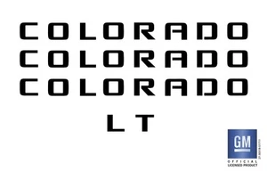 Chevy Colorado Black Emblem Overlay Decals 2015-2021 Set of 4 GM Licensed - Imagen 1 de 4