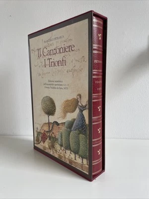 Francesco Petrarca il Canzoniere i Trionfi - Incunabolo queriniano, Anastatatico - Immagine 1 di 4