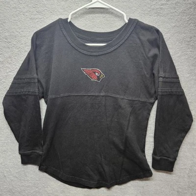 Cardinals Girls Sz M Youth  Rhinestone Logo Cotton Long-Sleeve T-shirt Black. - Image 1 of 4