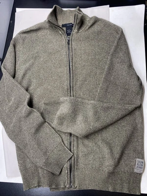 Calvin Klein Men’s L Sweater Zip Up 100% Cotton  - Image 1 of 4