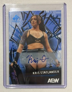 2025 Upper Deck AEW SP Game Used Kris Statlander Blue Auto - Picture 1 of 2