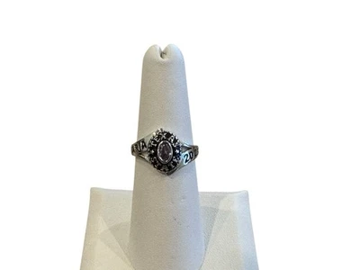 Anillo Clase Texas State 2023 - Acero Inoxidable Tamaño 6.5 Piedra Rosa Claro Foto 1 de 4