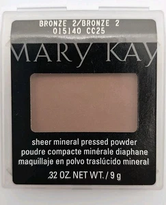 Mary Kay BRONZE 2 Sheer Mineral Pressed Powder.32 OZ 15140 CC25 NOS Discontinued - Picture 1 of 2