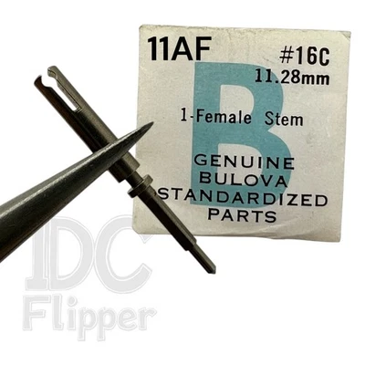 Bulova 11AF Female STEM x 1 Watch Part #16C 11.28 NOS 10BOAC, 10BPAC, 11AC Read! - Image 1 of 2
