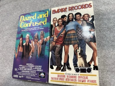 Dazed and Confused 1994 and Empire Records 1995 VHS Lot - Image 1 of 3
