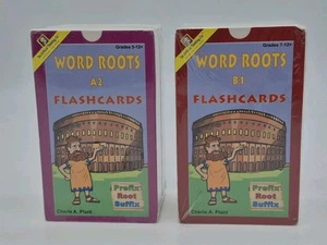 Word Roots Beginning and A2 and B1 Flash Cards Cherie Plant New Sealed - Picture 1 of 15