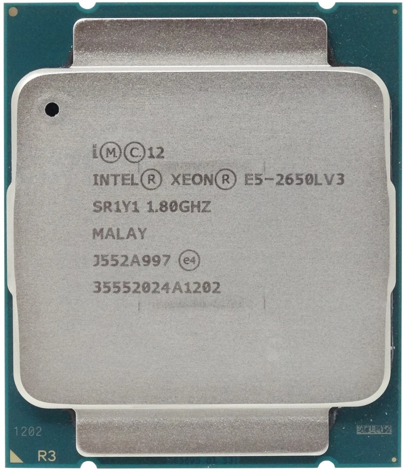 Intel Xeon E5-2650Lv3 1.80GHz 12 Core 30MB 65W FCLGA2011-3 CPU SR1Y1 - Image 1 of 1