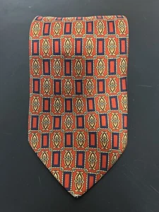Red Gold Black Benjamin James Silk Tie - Picture 1 of 3