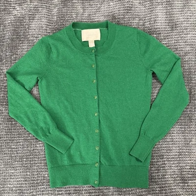 Cárdigan Suéter Banana Republic Lana Merino Kelly Verde Talla XS Foto 1 de 4