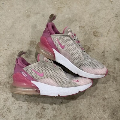 Nike Air Max 270 White/Pink Foam/Playful Pink Little Kid PS Size 3Y FZ3560-100 - Image 1 of 4