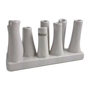 Serax Maison d’Être Porcelain Bud Vase – 8-Hole Tube Design, Soft White - Picture 1 of 14
