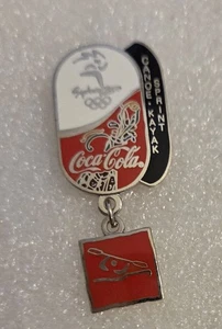 SYDNEY 2000 OLYMPIC COCA-COLA SPRINT CANOE KAYAK SPONSOR PIN - Picture 1 of 1