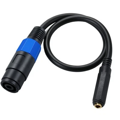 6.35mm TS to Speaker Plug Audio Cable | Female to Female | 0.5m - Image 1 of 4