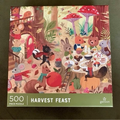 Galison 500 piece puzzle HARVEST FEAST - Image 1 of 2
