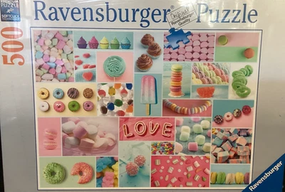 Ravensburger 500 pc Sweet Temptations 2021 jigsaw puzzle Rare NIB - Image 1 of 2