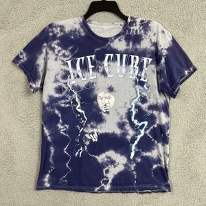 Ice Cube Lightning Bolts Graphic T Shirt Tie Dye Fits Medium 20.5" Pit to Pit - Picture 1 of 24