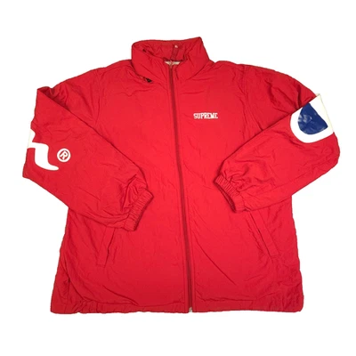 Chaqueta Champion Para Hombre GRANDE Roja Supreme Manga Larga Cremallera Completa Invierno Talla L Foto 1 de 4