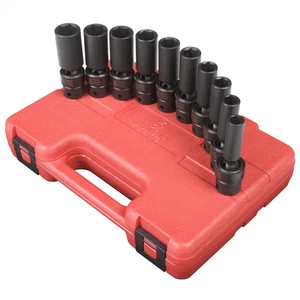 Sunex 3660 SUNEX 3/8" Drive 10 Piece Metric Deep Universal Impact S - Picture 1 of 1