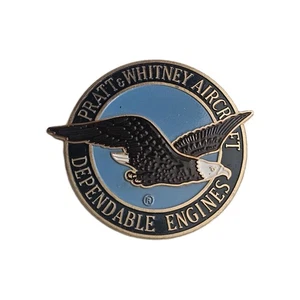 Vintage Pratt Whitney Messing Emaille Motor Emblem 2" zuverlässiger Motor Luftfahrt Adler - Bild 1 von 8