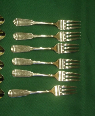 BSF Allegro  6 Teilig Edelstahl 6 Kuchengabeln  15,2 cm Cromargan - Bild 1 von 4