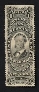 SCOTT RS114d 1 CENT 1878 JOHN F HENRY PRIVATE DIE PROPRIETARY ISSUE! - Picture 1 of 2