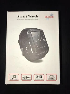 Black Bluetooth Smart Watch For Android Smart Phone With Mic & Speaker - Picture 1 of 5