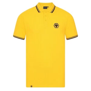 Wolverhampton Wanderers Wolves Essentials Gold Tipped Polo Shirt Damen LARGE - Bild 1 von 15