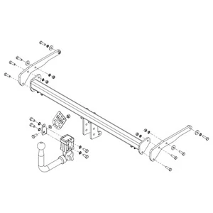 PCT Towbar for Suzuki S-Cross SUV 2022 Onwards - Detachable Swan Neck Tow Bar - Picture 1 of 3