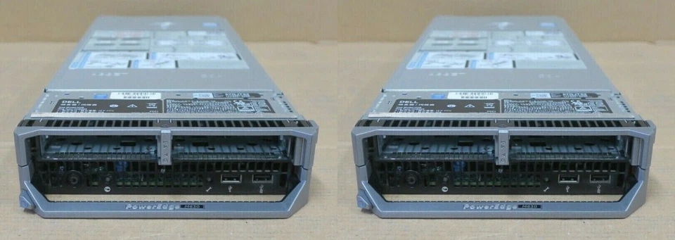 2x Dell PowerEdge M630 Blade Server CTO 2 x heatsinks Dual 10GB NDC - Image 1 of 1