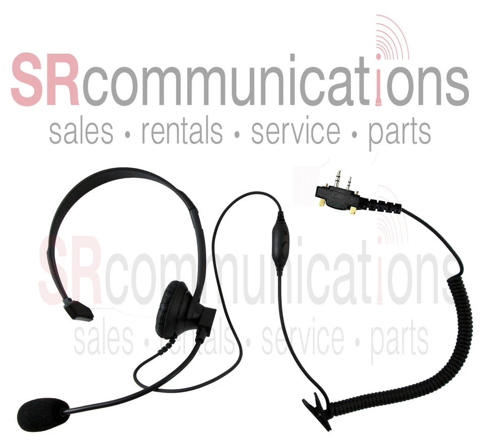 Single ear over the head headset Icom F11 F21 F24 F14 F4011 F3011 F4001 F3001  - Image 1 of 1