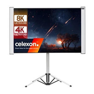 celexon mobile Dualformat Stativleinwand Mobil Expert Format 4:3/16:10 172x108cm - Bild 1 von 8